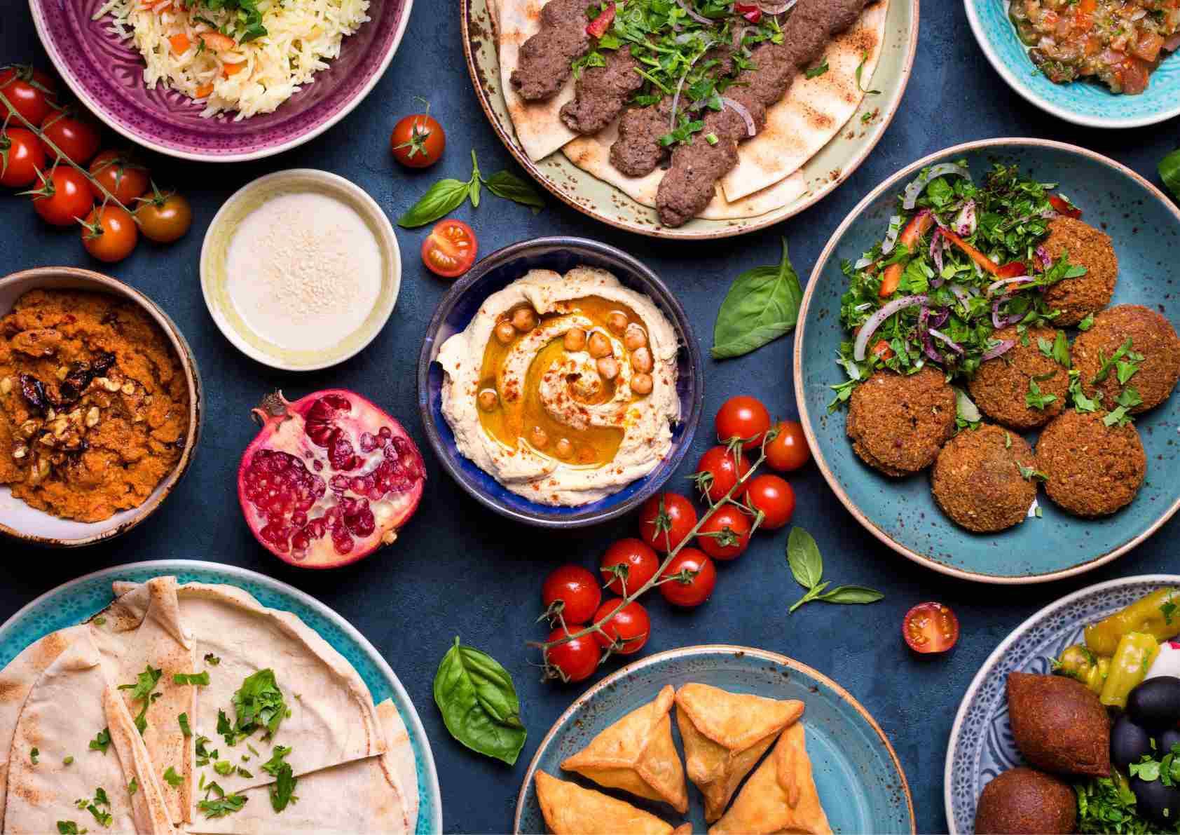 Israeli Chabad Kosher Kitchen — kosher food spread